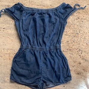 Denim romper